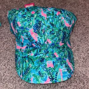 Lilly Pulitzer Run Around Hat Blue Horizon